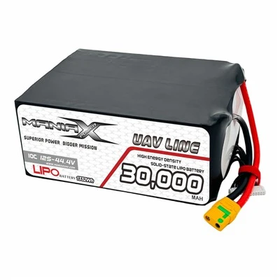 Твердотельный аккумулятор ManiaX-State Lipo 12S-44,4 В, 30 000 мАч, 10C, для дронов и БПЛА